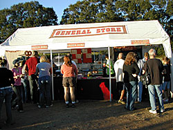Festival foods, hamburgers, brats, and specialties to eat at Uncle Shuck's in Dawsonville, Georgia