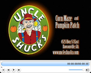 Family fun corn maze and pumpkin patch, North East of Atlanta near Gainesville and Alpharetta.